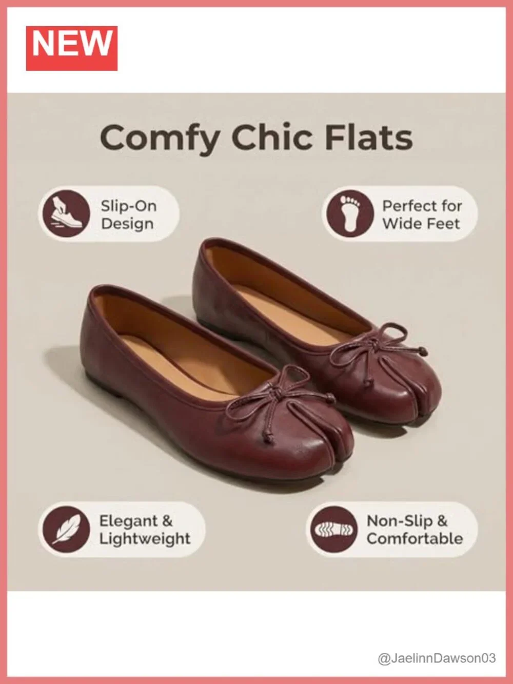 Tabi Split Toe Wide Width Ballet Flats Bow Decor Wrinkled Metallic Lightweight